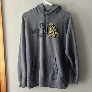 The North Face Grey Graphic Hoodie Size Large
